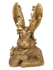 Clayre&Eef Dekofigur ''Kaninchen'' in Gold - (B)21 x (H)34 x (T)20 cm