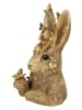 Clayre&Eef Dekofigur ''Kaninchen'' in Gold - (B)21 x (H)34 x (T)20 cm