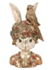 Clayre&Eef Deco-object "Bust konijntje" wit/goudkleurig - (B)22 x (H)34 x (D)22 cm