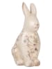 Clayre&Eef Dekofigur ''Kaninchen'' in Creme/ Bunt - (B)12 x (H)28 x (T)16 cm