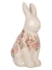 Clayre&Eef Decofiguur ''Konijntje'' crème/lichtroze - (B)12 x (H)28 x (D)16 cm
