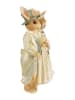 Clayre&Eef Decoratief figuur "Konijntjes" beige - (B)17 x (H)21 x (D)8 cm