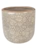 Clayre&Eef Bloempot beige - (H)19 x Ø  20 cm