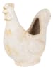 Clayre&Eef Blumentopf ''Huhn'' in Creme - (B)36 x (H)35 x (T)18 cm