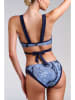 Marlies Dekkers Bikini-Hose in Dunkelblau/ Hellblau