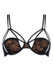 Marlies Dekkers Balconette-BH in Schwarz/ Hellbraun