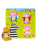 Jumbo 4tlg. Puzzle "Die 3 kleinen Schweinchen" in Bunt - ab 12 Monaten