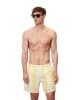 Marc O´Polo Badeshorts in Weiß/ Gelb