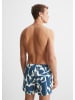 Marc O´Polo Badeshorts in Dunkelblau/ Weiß