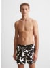 Marc O´Polo Bodywear Badeshorts in Weiß/ Schwarz