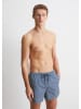 Marc O´Polo Badeshorts in Blau/ Creme