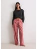 Marc O´Polo Bodywear Pyjama-Hose in Rot/ Creme