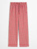 Marc O´Polo Pyjama-Hose in Rot/ Creme