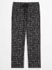 Marc O´Polo Pyjama-Hose in Schwarz/ Grau