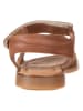 POM POM Skórzane sandały w kolorze brązowym