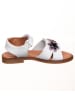 kmins Leder-Sandalen in Weiß