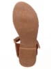 kmins Leren sandalen lichtbruin