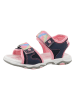Tom Tailor Sandalen in Dunkelblau/ Rosa/ Bunt