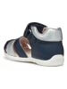 Geox Halbsandalen "Elthan" in Dunkelblau/ Silber