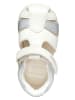 Geox Halbsandalen "Elthan" in Creme/ Silber