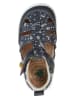 El Naturalista Leren enkelsandalen donkerblauw