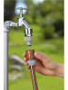 Gardena 2tlg. Schlauchverbinder-Set in Schwarz/ Orange 13 mm (1/2") und 15 mm (5/8")