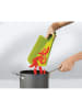 JosephJoseph Faltbares Schneidebrett "Chop2Pot" in Grün - (B)26,3 x (H)20,8 cm