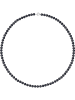 Pearline Parelketting donkerblauw - (L)42 cm