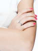 Pearl Addict Zilveren ring met zoetwaterkweekparel en zirkonia's