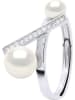 Pearline Silber-Ring mit Perlen und Edelsteinen