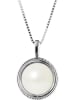 Pearline Silber-Halskette mit Anhänger - (L)42 cm