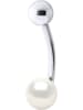 Pearline Silber-Piercing mit Perle