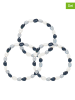 Pearline 3er-Set: Armbänder mit Edelsteinen