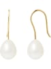 Pearline Gouden oorhangers met zoetwaterkweekparels