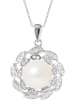Pearline Silber-Halskette mit Perle - (L)42 cm