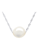 Pearline Silber-Halskette mit Perle - (L)42 cm