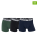 CR7 Bokserki (3 pary) w kolorze ciemnozielono-czarno-granatowym