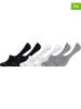 CR7 Skarpety-stopki (6 par) w kolorze czarnym, białym i szarym