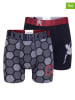 CR7 2-delige set: boxershorts zwart/grijs