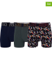 CR7 3-delige set: boxershorts donkerblauw/kaki