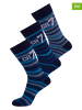 CR7 3er-Set: Socken in Dunkelblau/ Grau