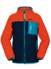 Peek U Fleece vest "Wave" oranje/donkerblauw