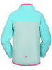Peek U Fleece vest "Wave" turquoise/grijs
