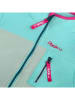 Peek U Fleece vest "Wave" turquoise/grijs