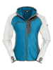Maul Sport Fleecejacke "Chiemgau II" in Petrol/ Weiß