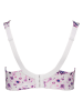 SUSA Bügelloser BH in Lila/ Weiß