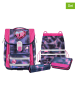 McNeill 5tlg. Schulranzen-Set "Biggy PEARL" in Lila/ Pink