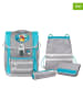 McNeill 5tlg. Schulranzen-Set "McNeill Ergo Complete PRINZESSIN" in Hellblau/ Grau