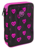 CoolPack Federmäppchen "Electra Hearts" in Schwarz/ Pink - (B)21 x (H)6 x (T)16 cm
