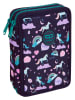 CoolPack Etui "Happy Unicorn" donkerblauw/paars - (B)21 x (H)6 x (D)16 cm